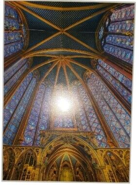 Signed Architectural Cathedral Art Photo Print Bernard Blekfold St Chapelle